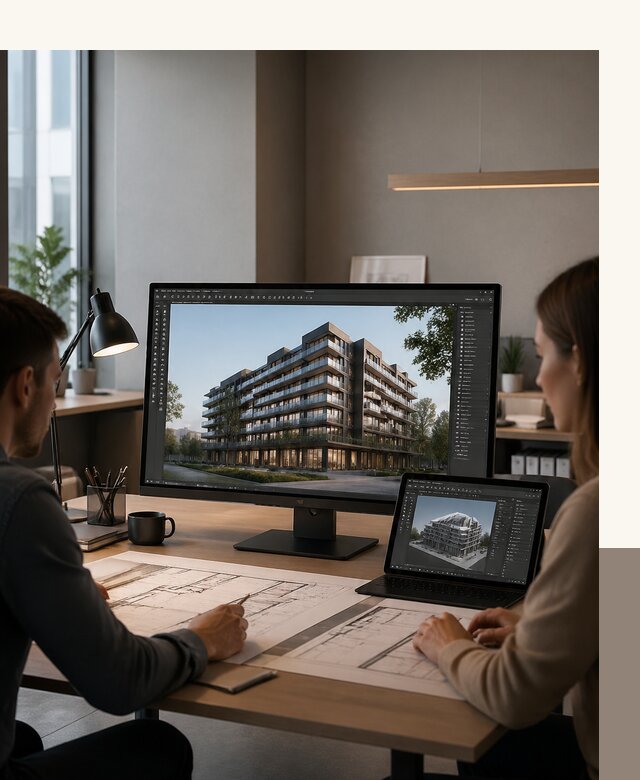 3D визуализация архитектуры и объектов строительства в Тихвине