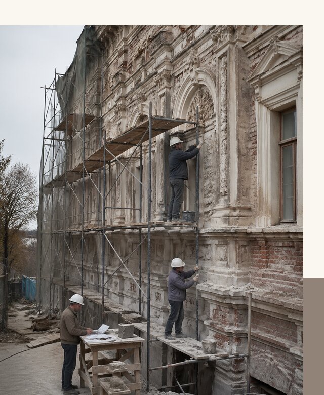 Реставрация объектов культурного наследия под ключ в Тихвине