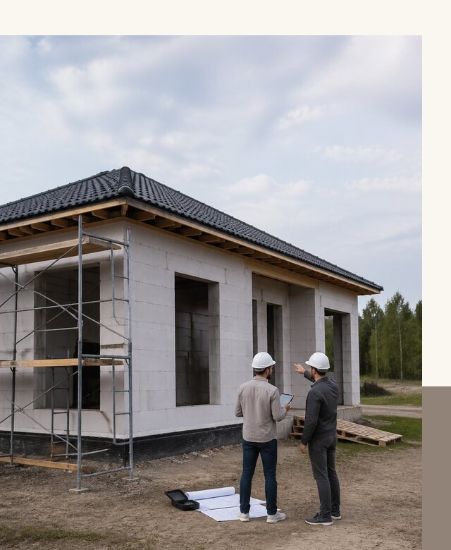 Проектирование одноэтажных домов из газобетона в Тихвине